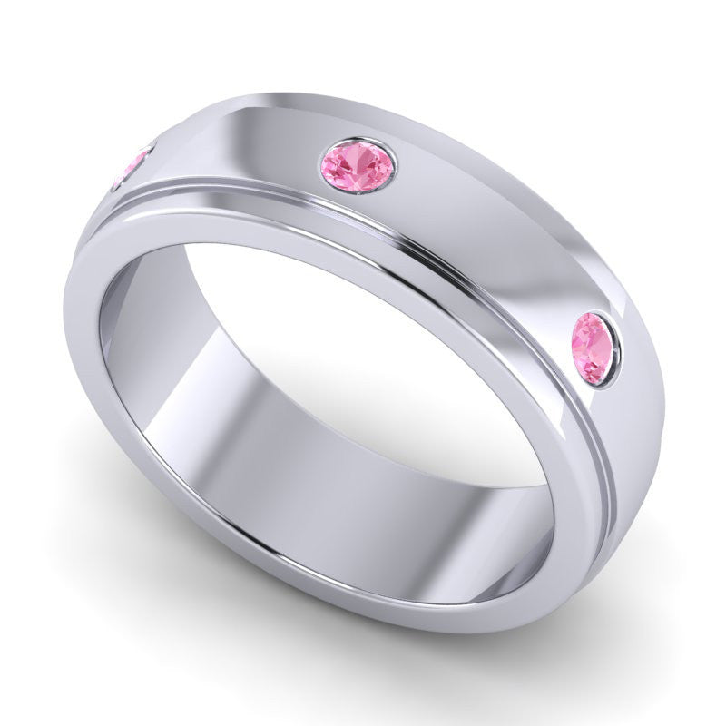 Pink Tourmaline Band