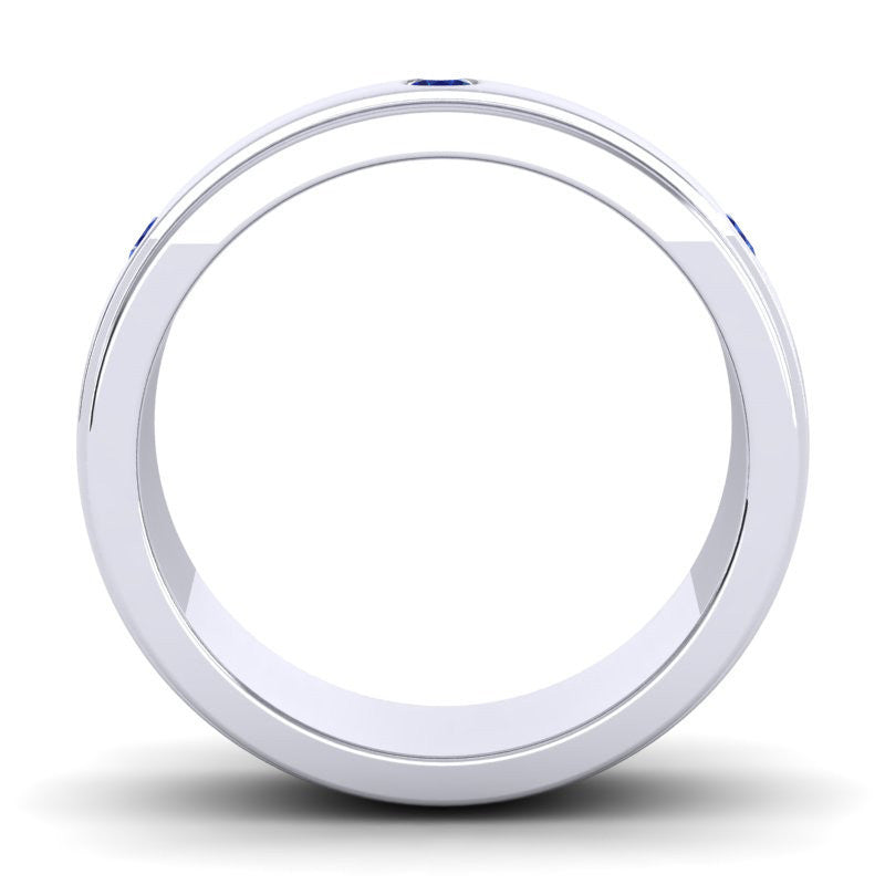 Blue Sapphire Band