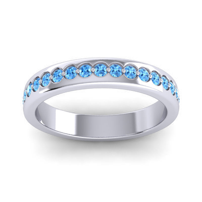 Swiss Blue Topaz Band