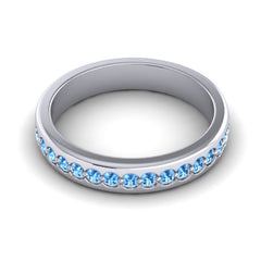 Swiss Blue Topaz Band