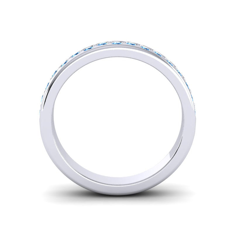 Swiss Blue Topaz Band
