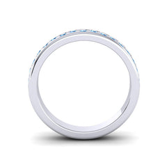 Swiss Blue Topaz Band