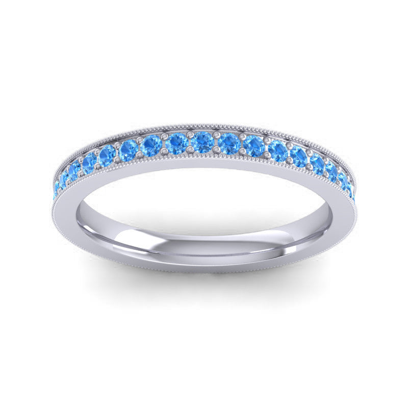 Swiss Blue Topaz Band