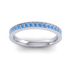 Swiss Blue Topaz Band