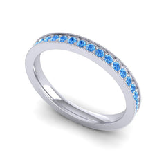 Swiss Blue Topaz Band