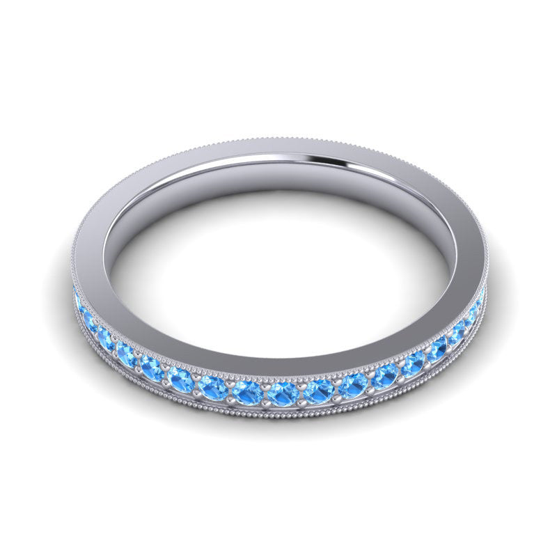 Swiss Blue Topaz Band