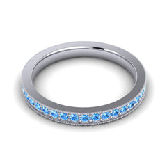 Swiss Blue Topaz Band