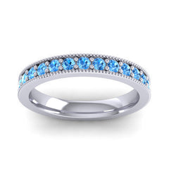 Swiss Blue Topaz Band