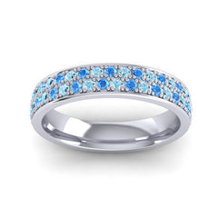 Swiss Blue Topaz Band