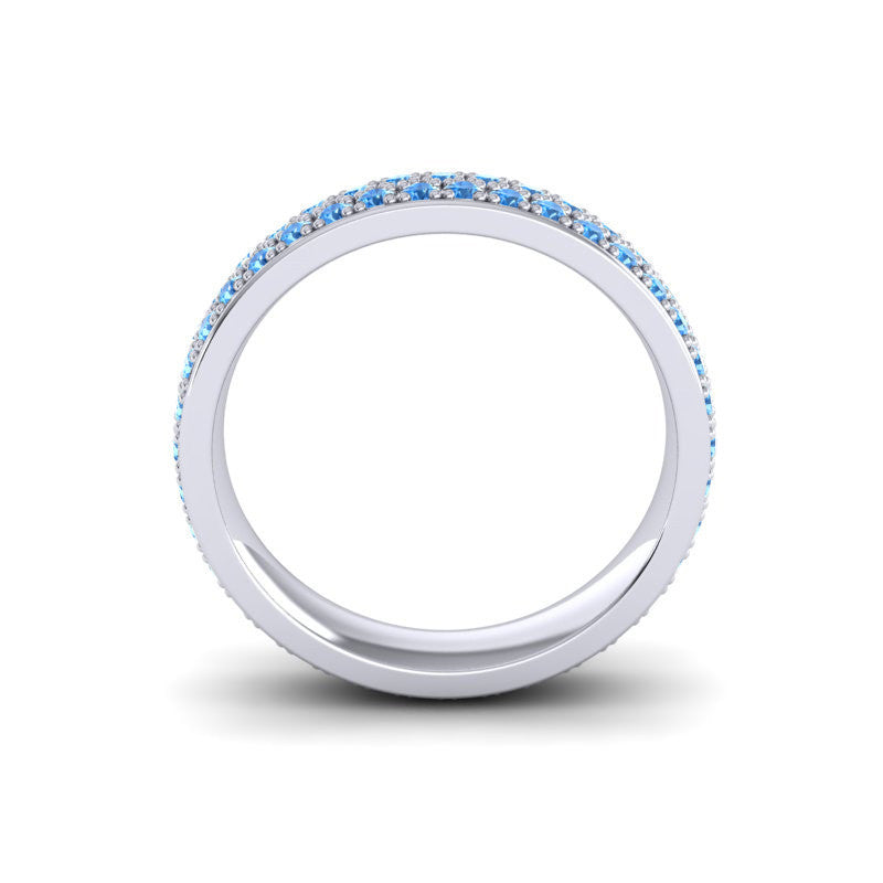 Swiss Blue Topaz Band