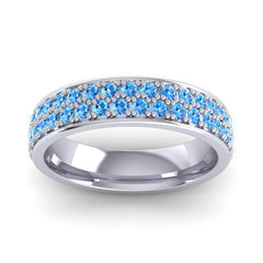 Swiss Blue Topaz Band