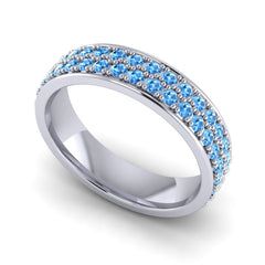 Swiss Blue Topaz Band