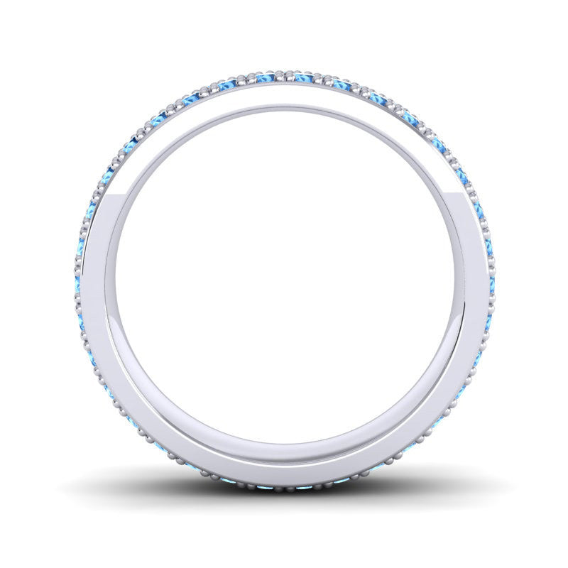 Swiss Blue Topaz Band