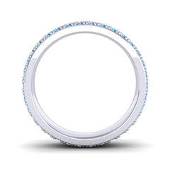 Swiss Blue Topaz Band