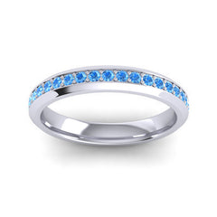 Swiss Blue Topaz Band