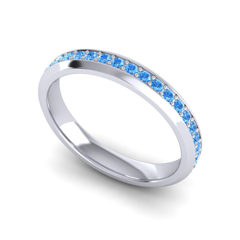 Swiss Blue Topaz Band