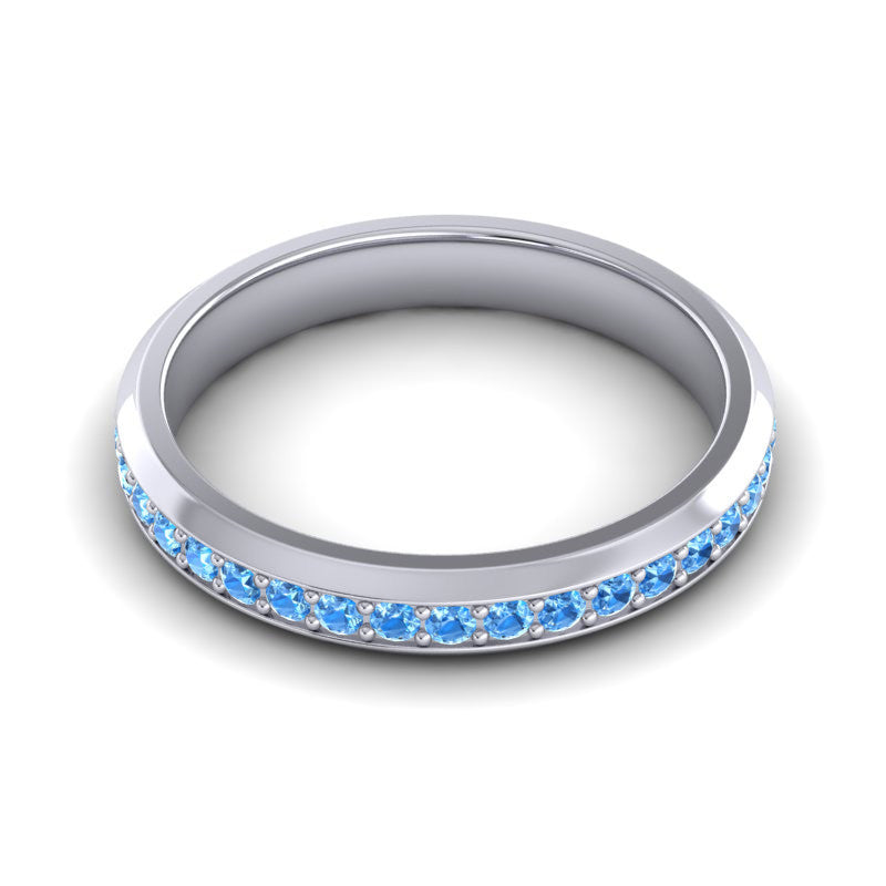 Swiss Blue Topaz Band