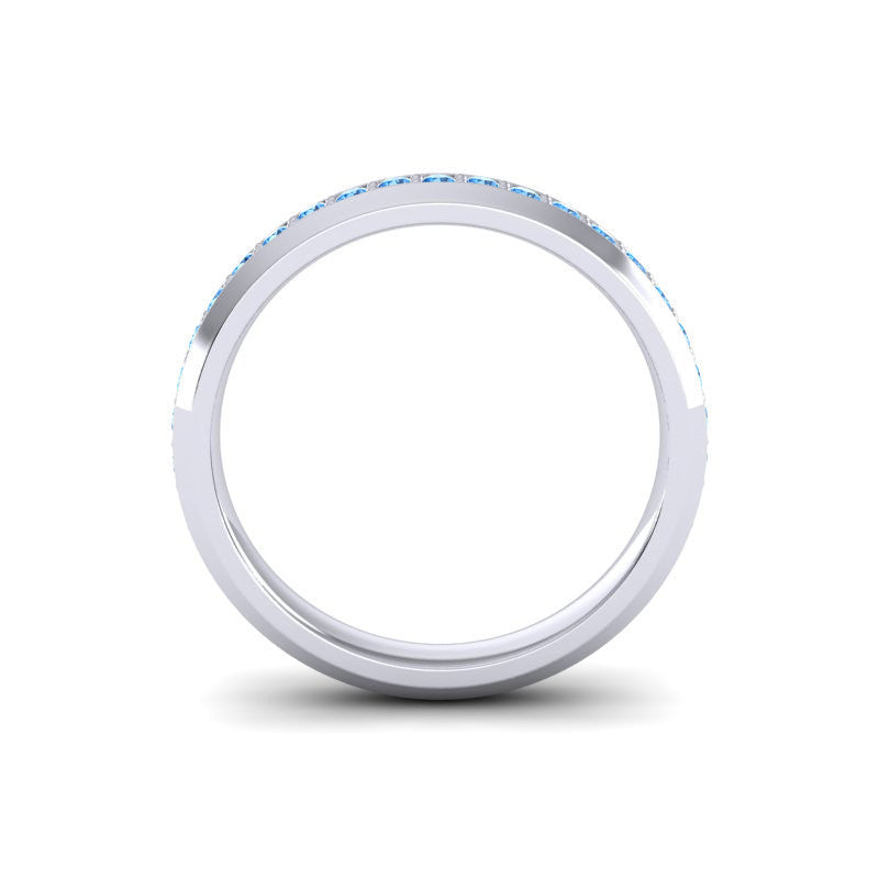 Swiss Blue Topaz Band
