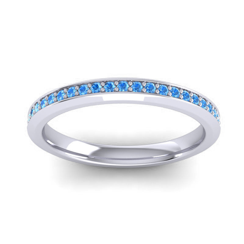 Swiss Blue Topaz Band