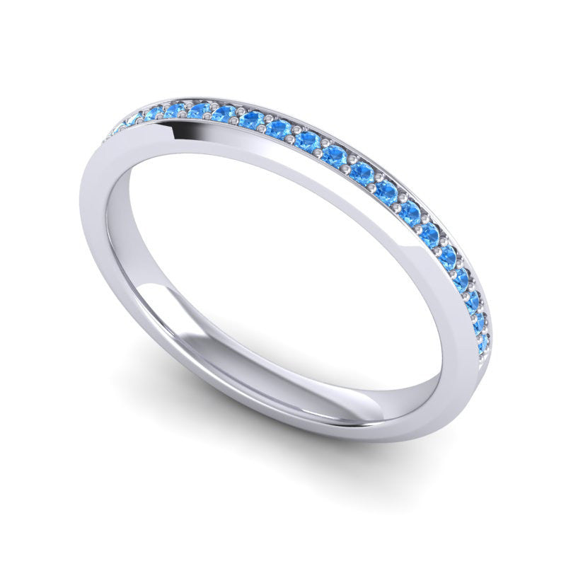 Swiss Blue Topaz Band