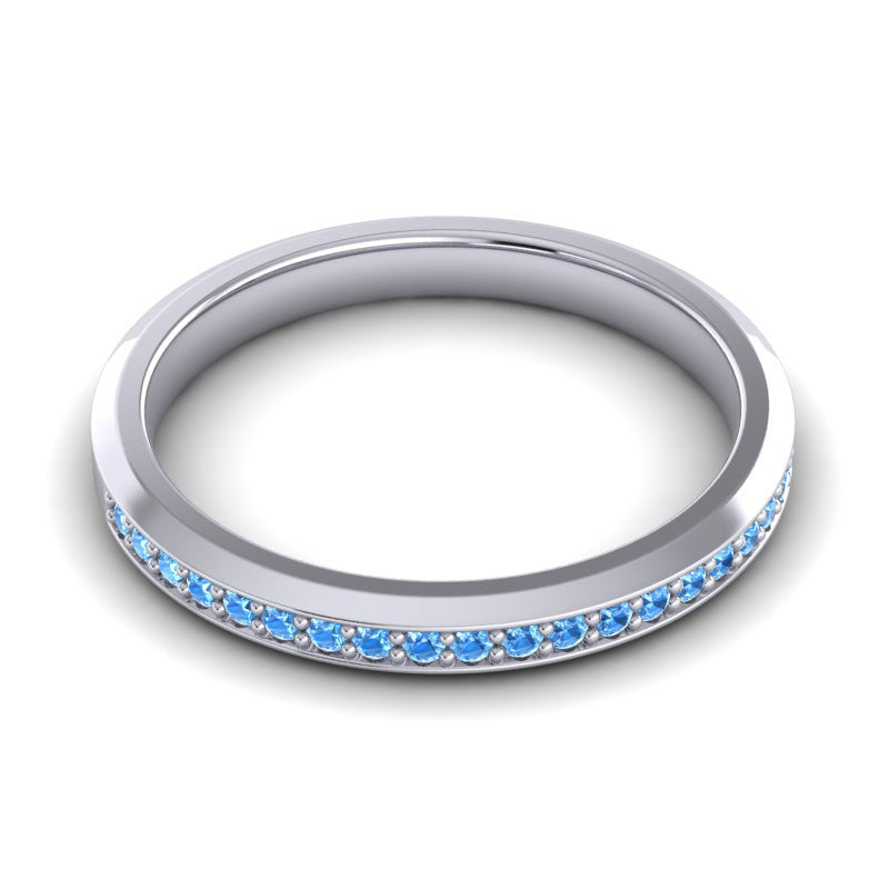 Swiss Blue Topaz Band