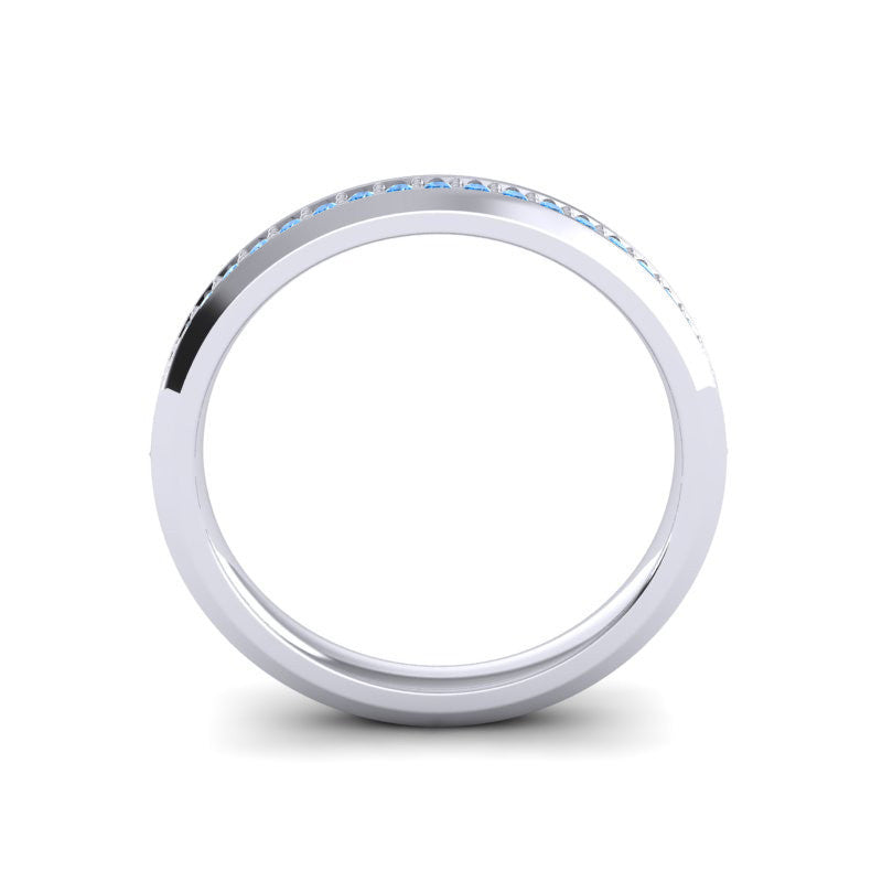 Swiss Blue Topaz Band