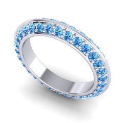Swiss Blue Topaz Band