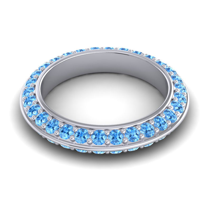 Swiss Blue Topaz Band