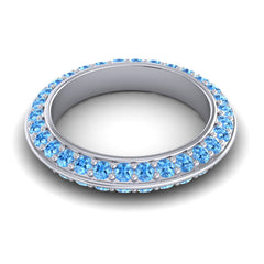 Swiss Blue Topaz Band