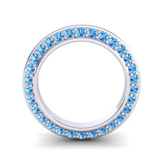 Swiss Blue Topaz Band