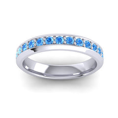 Swiss Blue Topaz Band