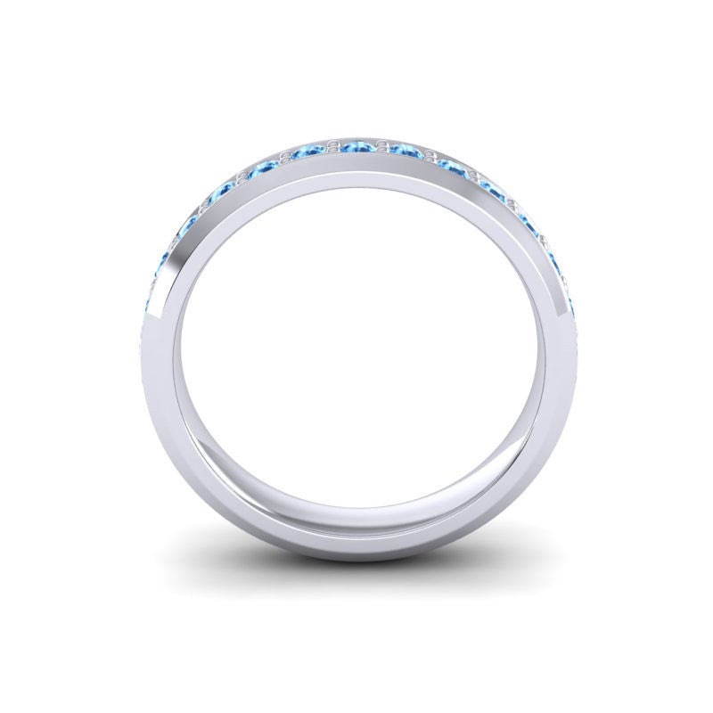 Swiss Blue Topaz Band