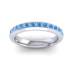 Swiss Blue Topaz Band