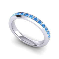 Swiss Blue Topaz Band