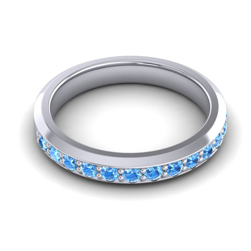 Swiss Blue Topaz Band