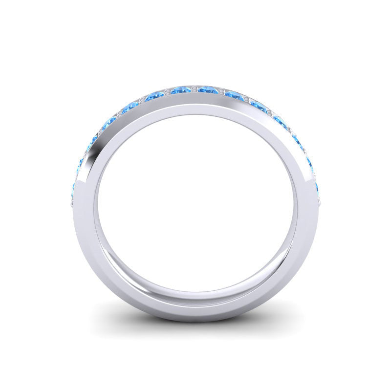 Swiss Blue Topaz Band