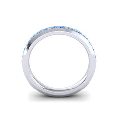 Swiss Blue Topaz Band