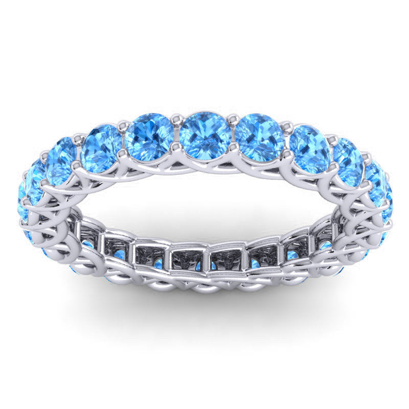 Swiss Blue Topaz Band