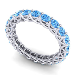 Swiss Blue Topaz Band