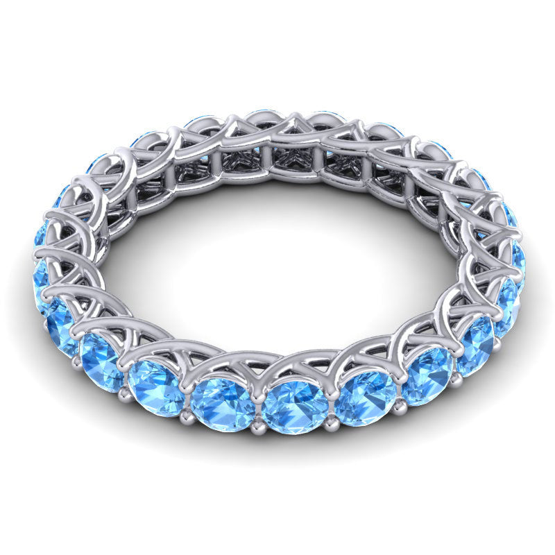 Swiss Blue Topaz Band