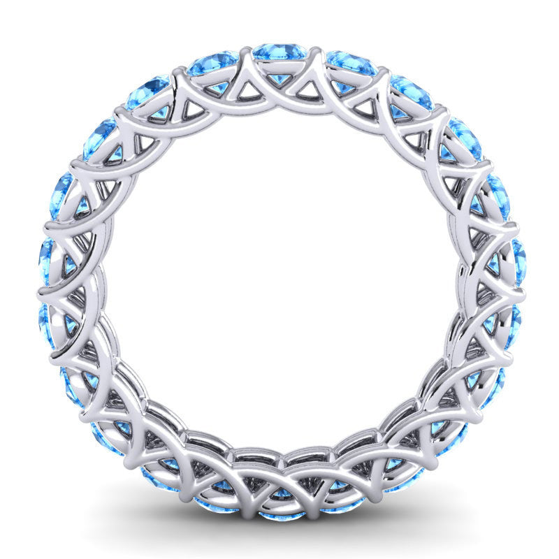 Swiss Blue Topaz Band