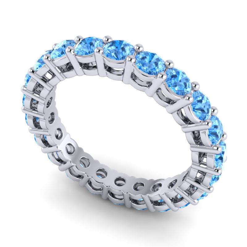 Swiss Blue Topaz Band