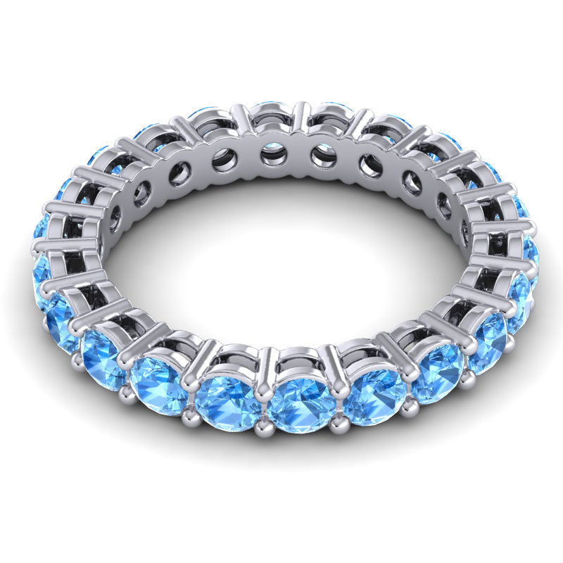 Swiss Blue Topaz Band