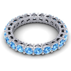 Swiss Blue Topaz Band