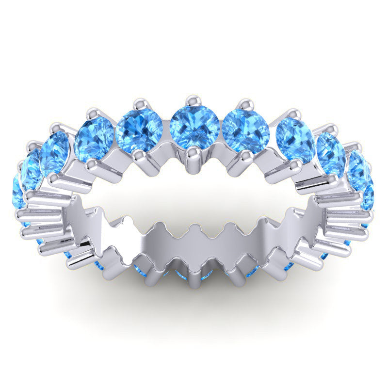 Swiss Blue Topaz Band