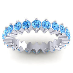 Swiss Blue Topaz Band