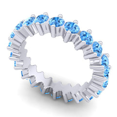 Swiss Blue Topaz Band