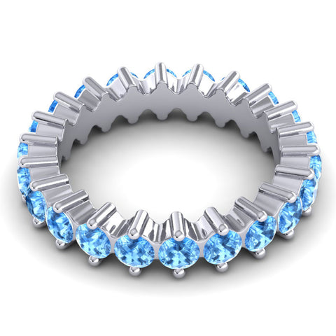 Swiss Blue Topaz Band
