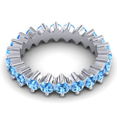 Swiss Blue Topaz Band