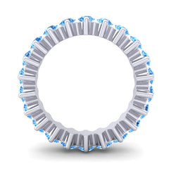 Swiss Blue Topaz Band